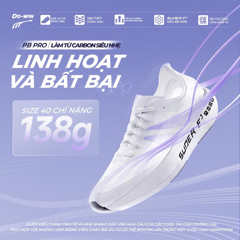  PB PRO - SIÊU PHẨM CHẠY BỘ DO-WIN FULL CARBON BỨT TỐC CỰC MẠNH MẼ 