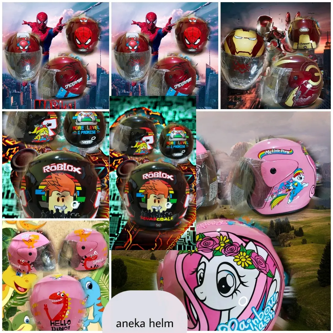 HELM ANAK REMAJA 7 8 9 10 11 12 13 14 TAHUN Motorcycle