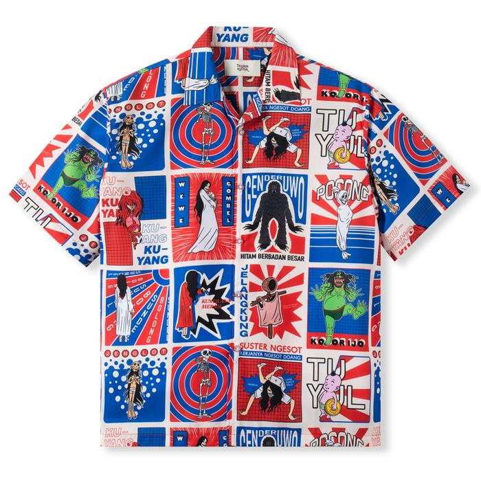 Gambar Kemeja Print Telusur Kultur - Hantu Merah - L dari Telusur Kultur Kota Administrasi Jakarta Timur Tokopedia
