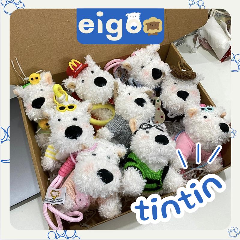 [EIGOO] Móc khoá, charm đeo túi tintin có gắn phụ kiện đáng yêu dễ thương 2