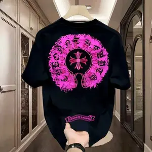 Lengan pendek bermotif Amerika yang modis dan serbaguna untuk pria