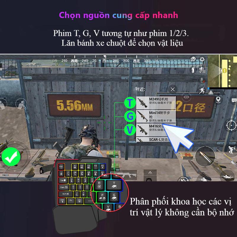 【iOS không thể sử dụng】M1 Pro bộ chuyển đổi chơi game bàn phím chuột Bộ điều hợp trò chơi PUBG Mobile,Free găng 3