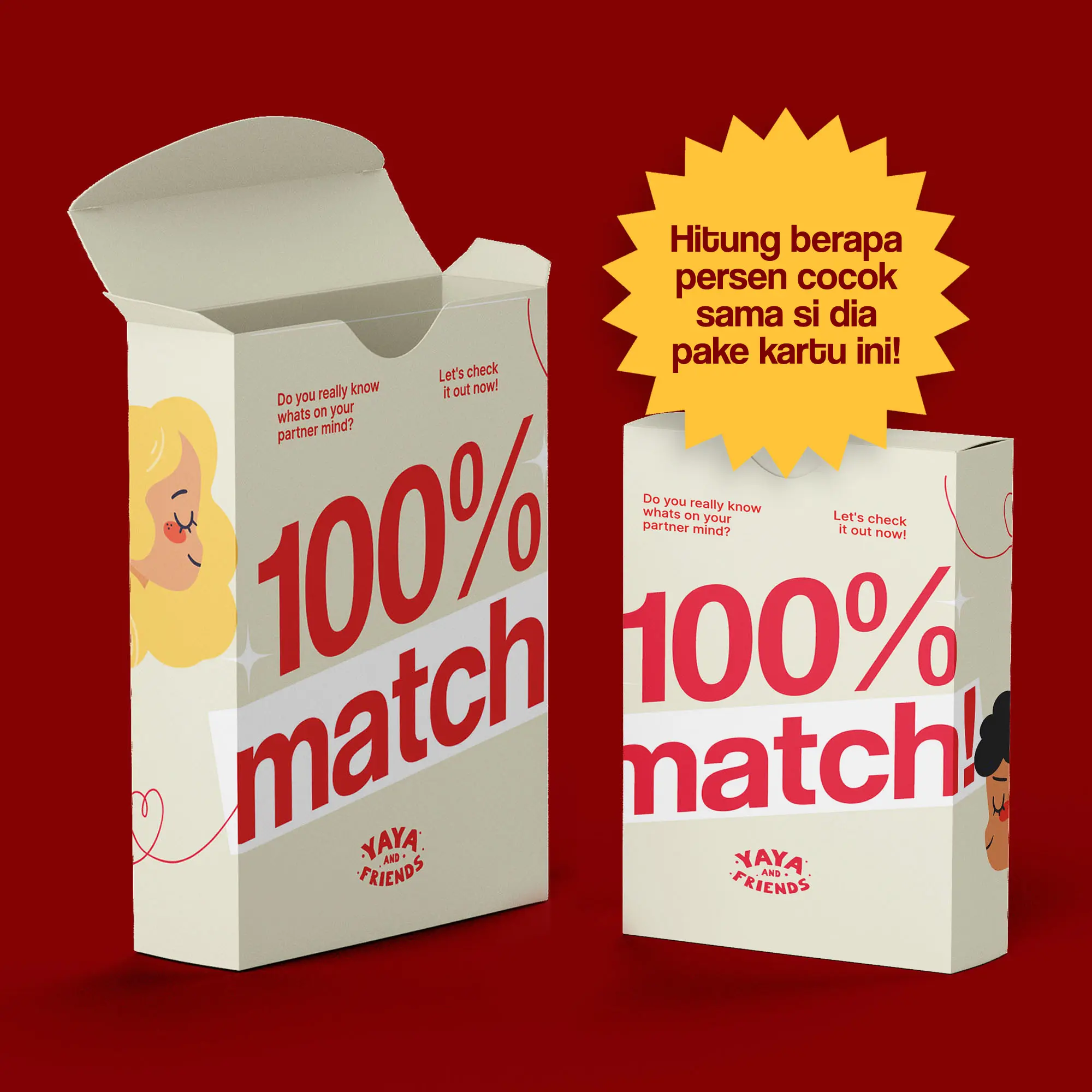 KARTU 100% MATCH COUPLE GAME CARD - Permainan Kecocokan Pasangan Fun Activity Couple Game Ideas