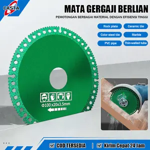 CASTA Mata Gerinda Diamond 6-in-1 Multifungsi｜Pemotong Kaca, Keramik, Kayu, Batu, Besi & PVC Cepat & Presisi