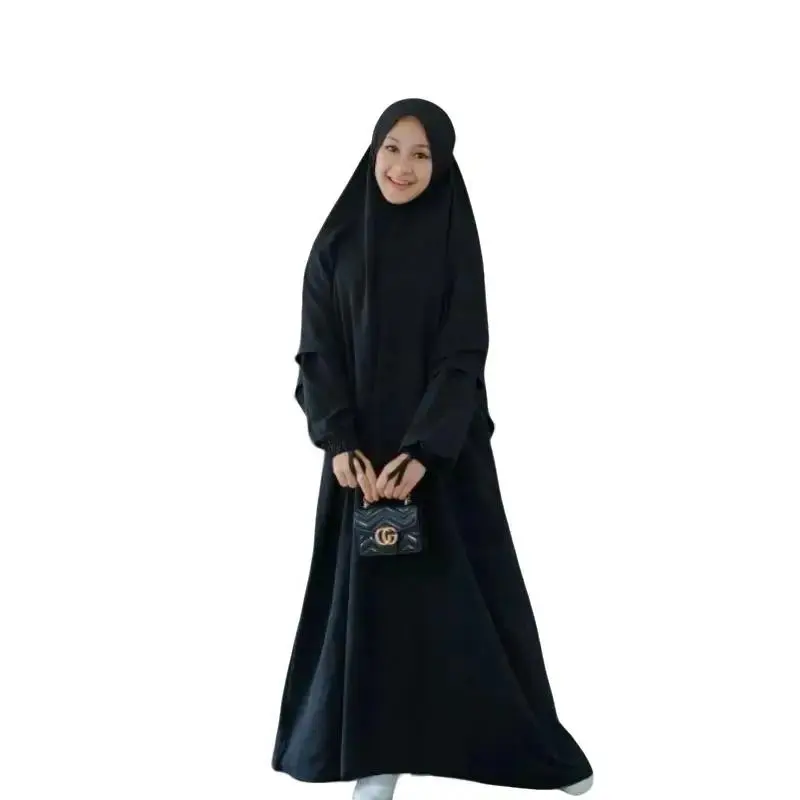 Gamis Anak Perempuan Remaja Aiyu Kids Usia 5-13 Tahun  Bahan Crinkle  Panjang Syari Dress Muslim 1