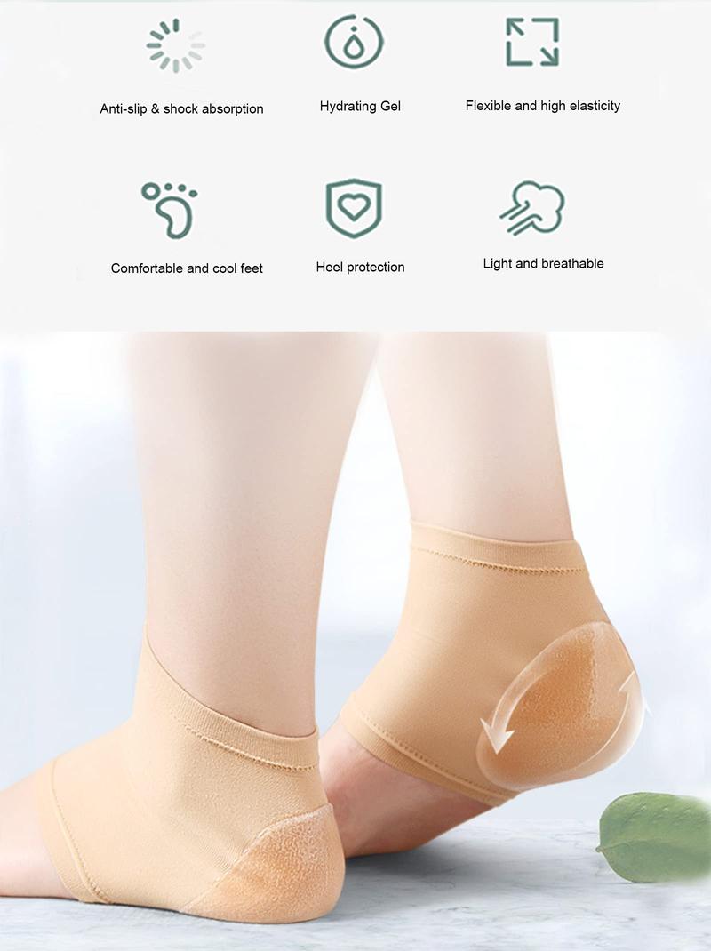 Product Introduction of AT 1Pair Heel Protective Cover Heels Socks Shoe Pads Unisex Socks 14