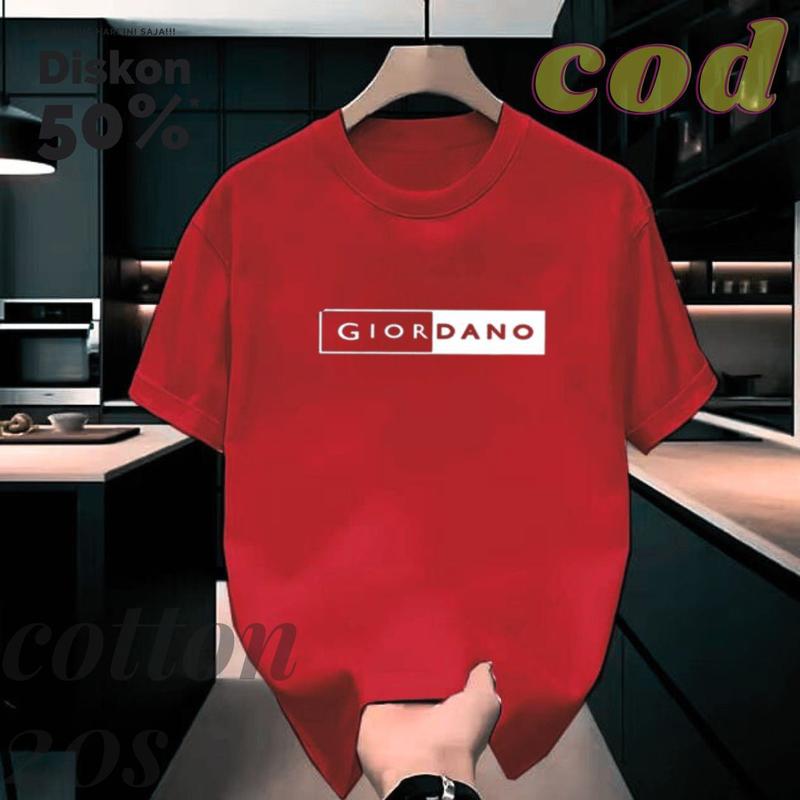 Product Introduction of DN STORE SHOP T - Shirt Baju Kaos  Distro Atasan Pria Wanita Pria Wanita giodn Blok  Logo putih cootun Combed 20S Tebal Nyaman Navy Keren 32