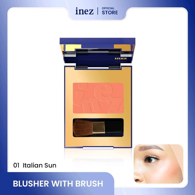 INEZ COLOR CONTOUR BLUSHER WITH BRUSH Wajah 7