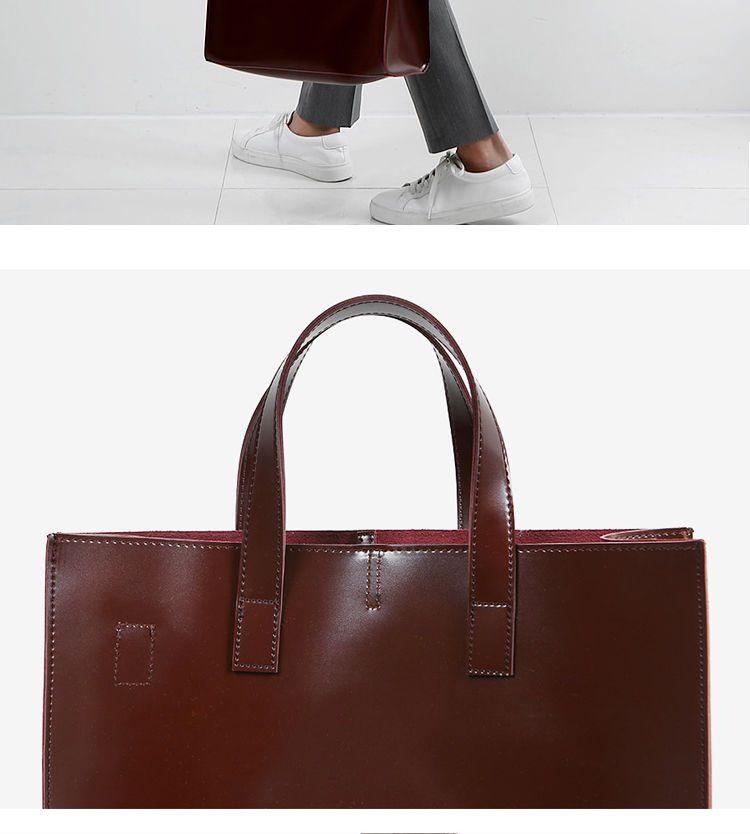 Product Introduction of 2023 Single Shoulder Crossbody Tote Bag Simple and Stylish Casual All-Matching Men's Bag Large Capacity Square Vertical Tote 13