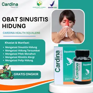 Cardina Health Squalene Atasi Sinusitis Hidung Tersumbat Pilek Menahun Rhinitis Alergi Polip Hidung Gangguan Penciuman