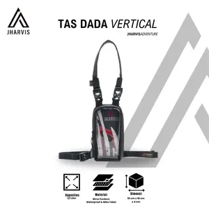 Jharvis.2309- Tas hp kecil Anti Air Bahan Bimo Mika Seleting Karet Desain Simple Sporty Cocok untuk Adventure Sepeda Hiking Trabas Enduro