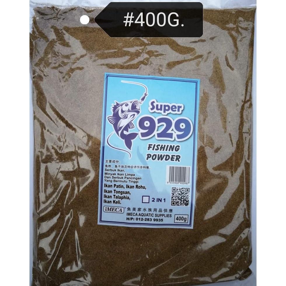 Super 929 Fishing Powder 400gram Serbuk Ikan Memancing Pancing