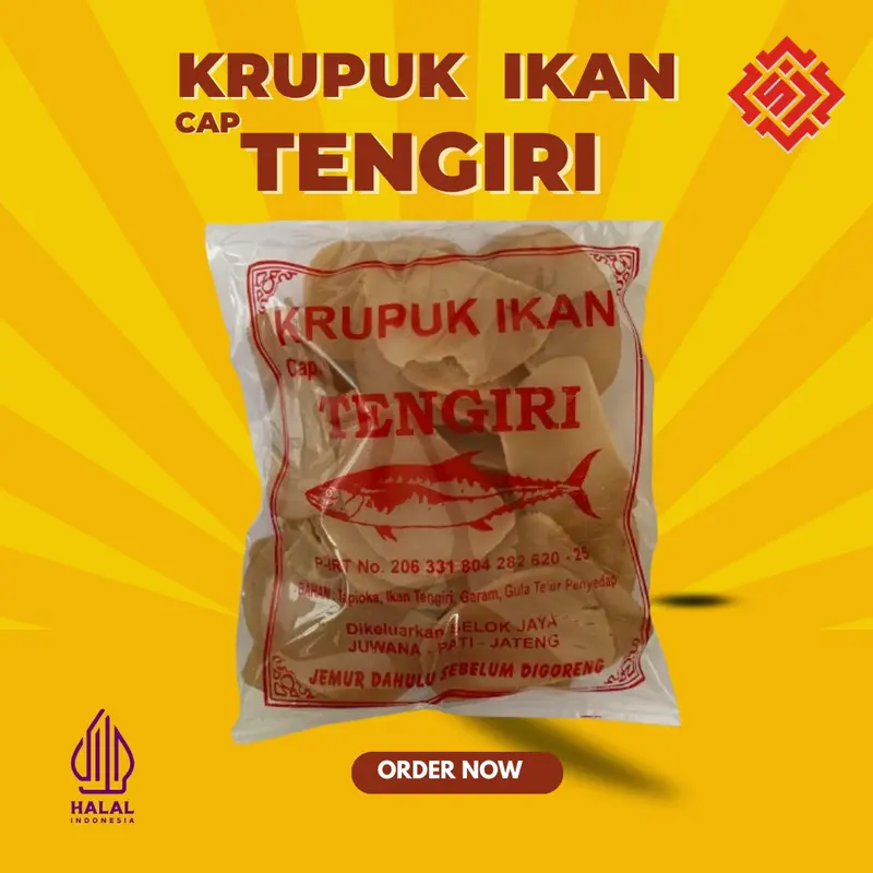 Krupuk Cap Tengiri Mentah 200gr Sanita Selok Jaya 2