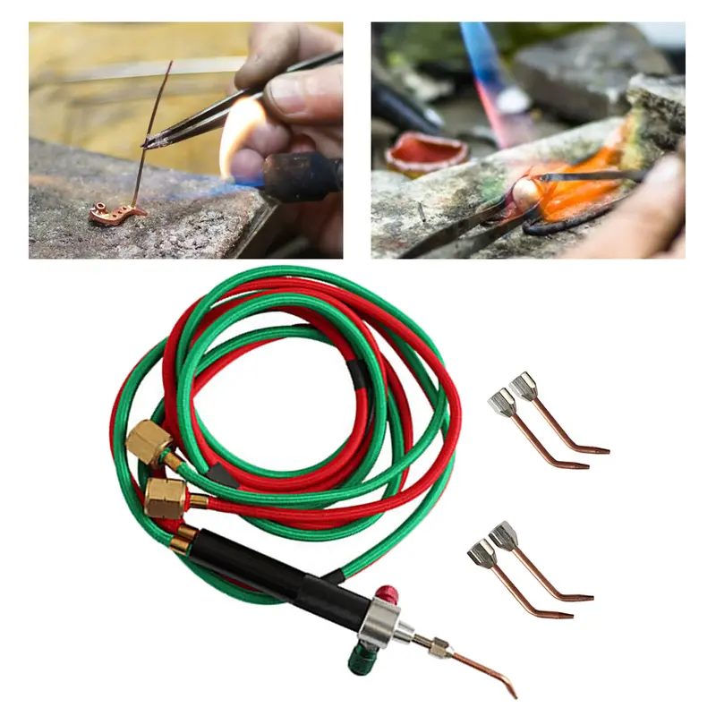 Đèn pin Nhỏ Mini, Đồng thau Mỹ, Chuyên nghiệp, Nhiệt độ 1700 độ, Bộ hàn và hàn có thể hoán đổi cho nhau, Thích hợp cho đồ thủ công và hàn, Hoàn thiện bằng bạch kim 0