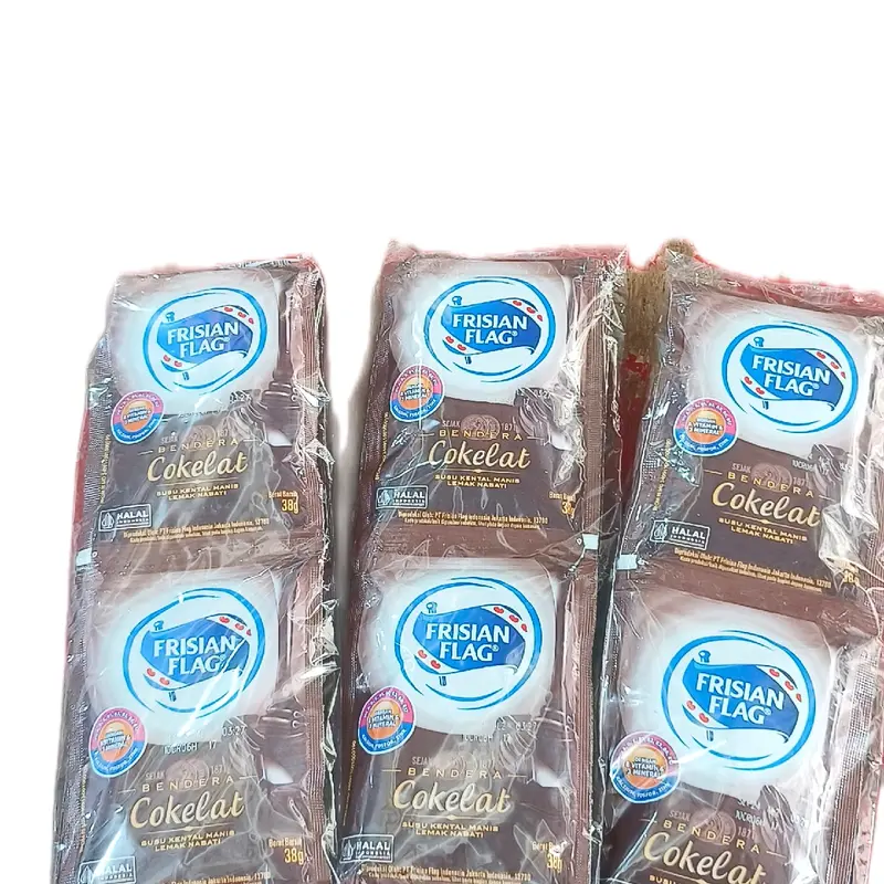 1 Pak ( isi 6 sachet) Susu Kental Manis FRISIAN FLAG Bendera kemasan sachet 38 gr Rp 8.500 5