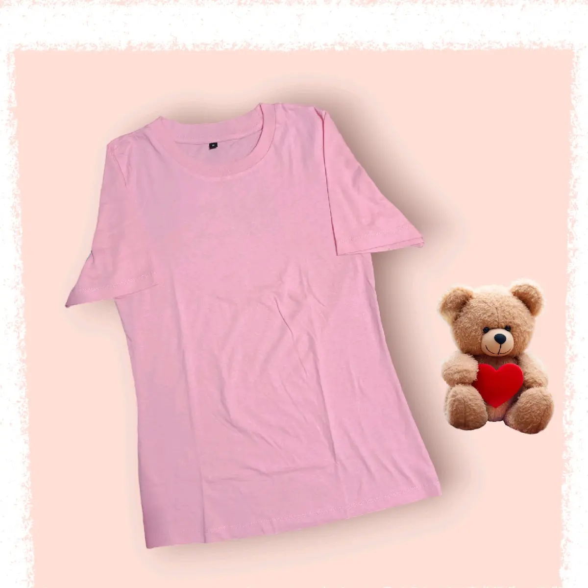 Baju atasan blus kaos polos bahan  Katun Santai Polos
