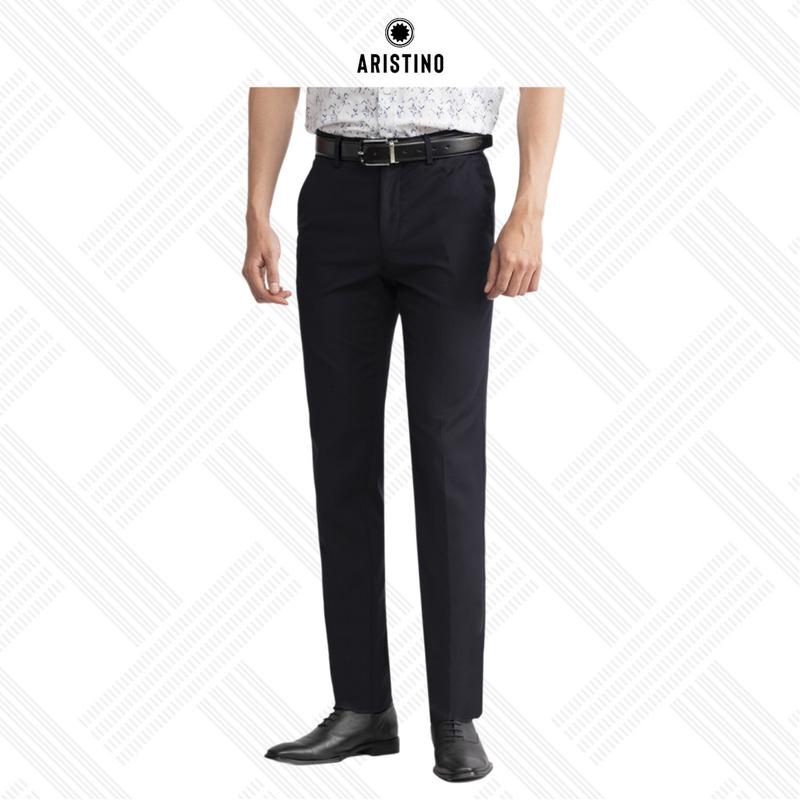 ARISTINO Quần âu nam sợi polyester cao cấp, mềm nhẹ phom dáng slim fit ATR04202