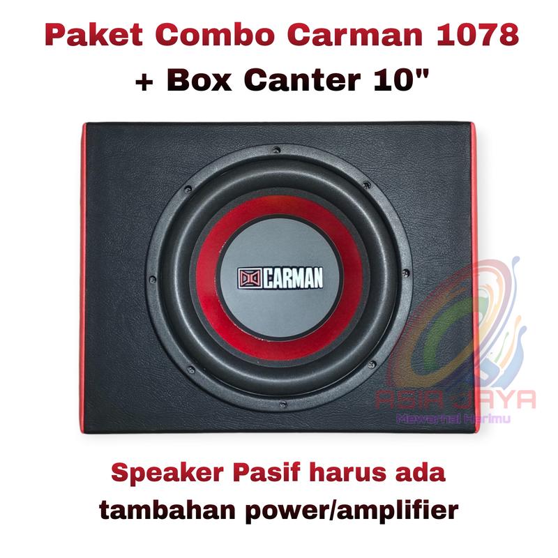 Product Introduction of Subwoofer Pasif 10 Inch CM 1078 CARMAN 1078 Plus Box 10inch Untuk Mobil Canter 10