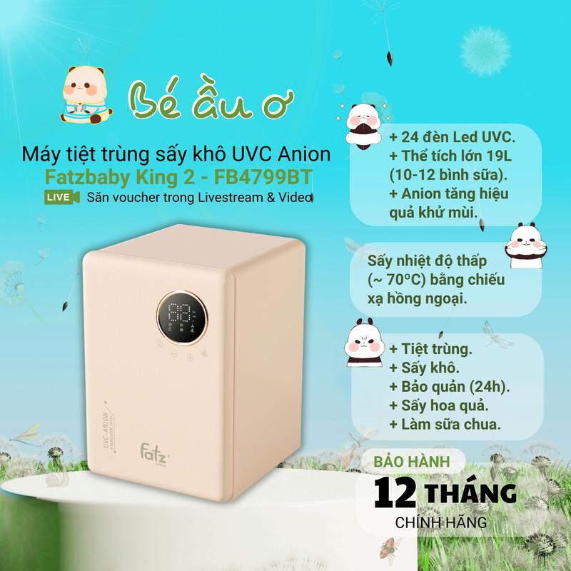 Máy tiệt trùng sấy khô UV Fatz baby KING 2 FB4799BT