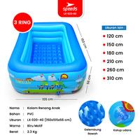 Gambar SPEEDS Kolam Renang Anak 3 Layer Bayi Tiup Inflatable Swimming Pool 150cm Jumbo Luar Ruangan 020-40 - 120x90x36cmMotif, KOLAM SAJA dari Speeds Platinum Store Kab. Tangerang 3 Tokopedia