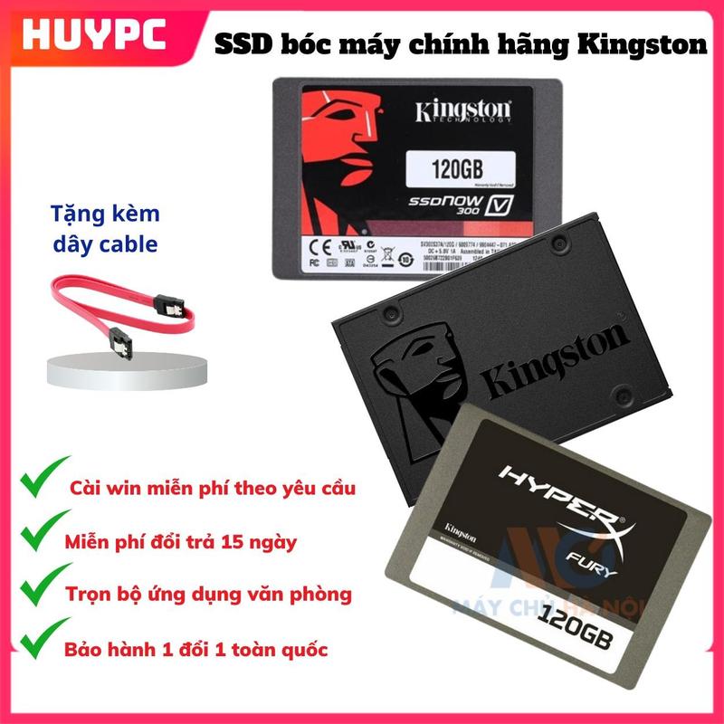  Ổ cứng SSD Kingston 120G 240G cũ sức khoẻ tốt + Cài win miễn phí + Tặng Cable Sata 