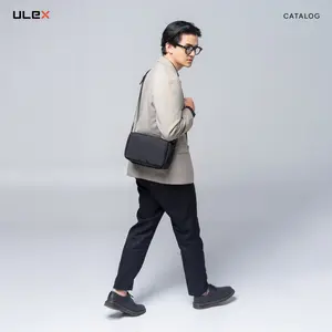 CAGHO | ULEX Black Ultra Leon Extra Handbag Slingbag Clutch Tas Pria Wanita Premium Exclusive