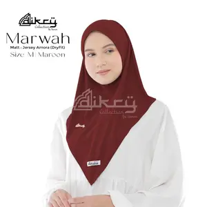 Dikry Collection - Marwah Hijab Malay Size M / Hijab Instan Bahan Jersey Amora