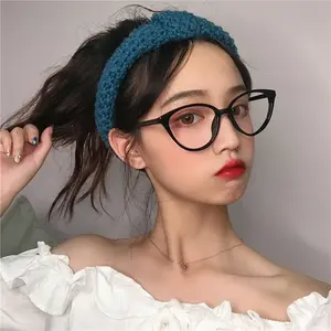 LO Kacamata Korea Wanita Kacamata Anti Radiasi Wanita Retro Fashion Cat Eye Eyeglasses Kacamata Fashion Wanita Glasses