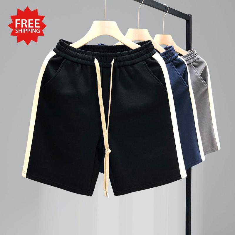 COMBO 3 Quần Short Nam Phối Viền Sọc Trắng Phong Cách Thể Thao, Chất Liệu Thoáng Khí, Độ Bền Cao