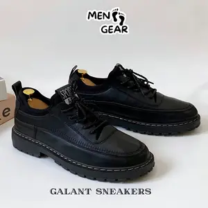 MENFOOTGEAR Galant Sepatu Pria Sepatu Sneakers Casual Shoes Karet Empuk Hitam