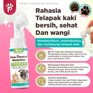 Pembersih Telapak Kaki Anjing Kucing Kelinci Pawin Paw Cleaner Foam 100ml