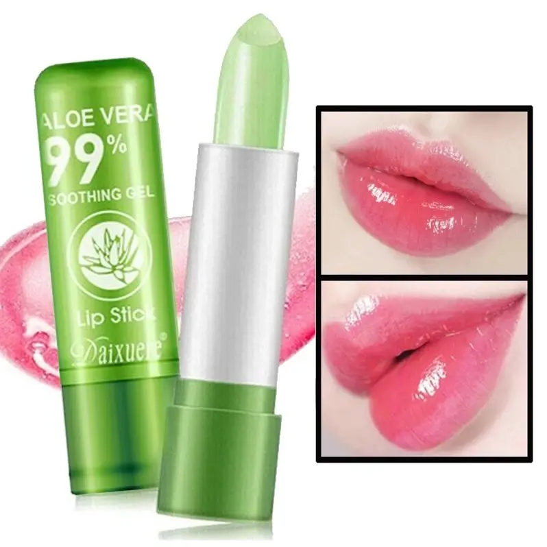BPOM Promo dapat 2 Pcs Lip Balm Aloevera Bibir pink alami lip serum bibir pemerah bibir alami