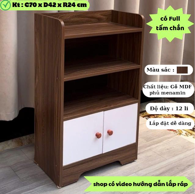 Tủ Để Đầu Giường - Tab Đầu Giường Cánh Mở Chất Liệu Gỗ MDF Cao Cấp Kiểu Dáng Sang Trọng