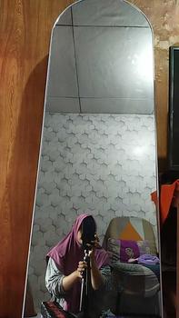 Product Review of TERMURAH Vanity mirror OVAL by Vikypiky ukuran 40x150cm Kaca from N**n 0