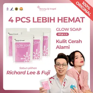 [Fuji & Richard Lee Approved] BISA COD Sabun Glow Soap Beauty Of Angel Retinol Niacinamide DNA Salmon Collagen Sabun Whitening Memutihkan Sabun Collagen Asli bpom Sabun glow soap asli Sabun Kecantikan Pemutih Pencerah Tubuh Hitam