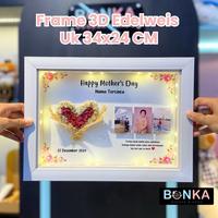 Gambar Frame 3D Edelweis Ukuran 24 x 34 cm Landscape Hadiah Ultah Anniversary Kado Pacar Wedding Valentine Custom Sesuai Keinginan 1 Hari Jadi Bonekahandmadesukasuka pigura  bingkai  box cetak  foto bingkai  3d Kaca Akrilik Anti Pecah dari Bonekahandmadesukasuka Kab. Sukoharjo 1 Tokopedia