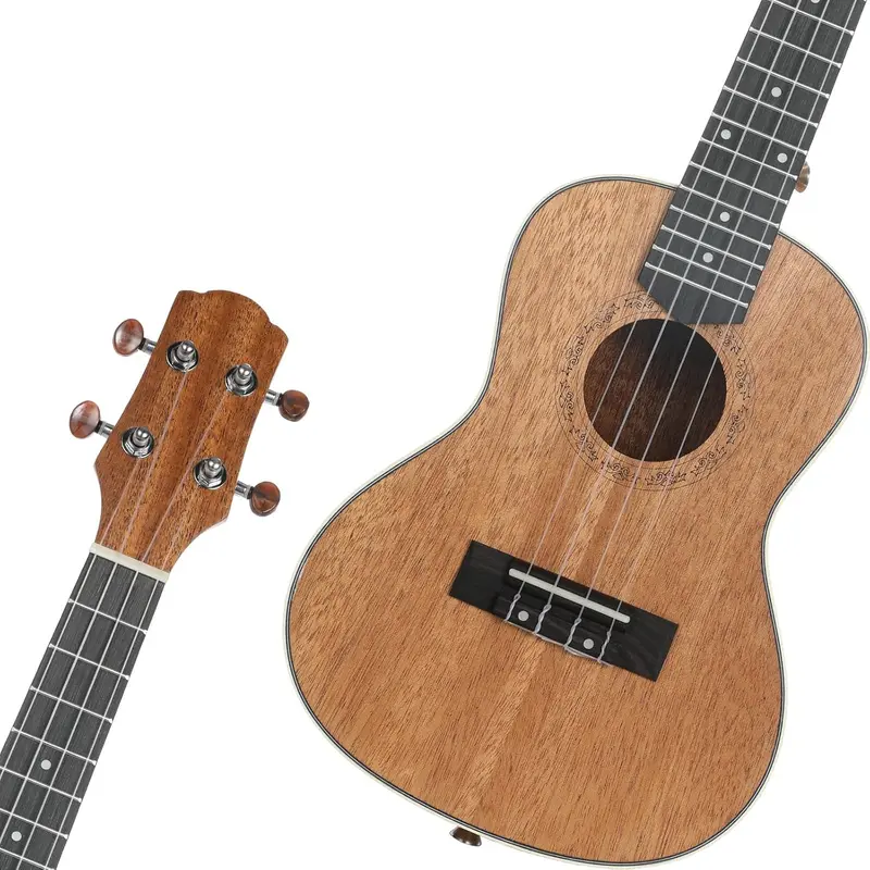 23 Inch Ukulele Kit for Adults Concert Ukulele Mahogany Set with Gig Bag,Picks,Strings,Strap Accessories,Present for Beginner Graduation 6