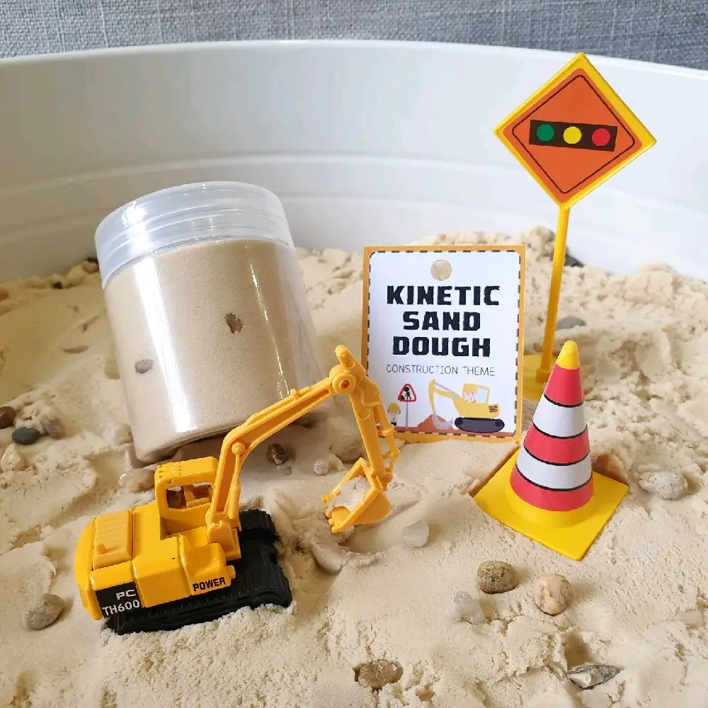 [SG seller] Basic kinetic sand pack - Construction - party favours - high quality