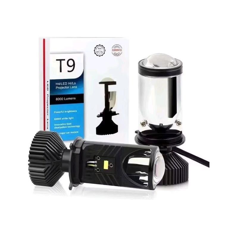 Đèn pha led bi cầu T9 Pro Đèn Led xe máy T9 chân H4 giá 1 bóng