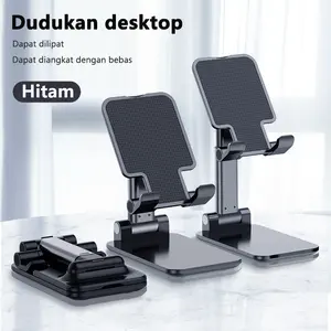 Mobile phone holder foldable and retractable angle adjustment