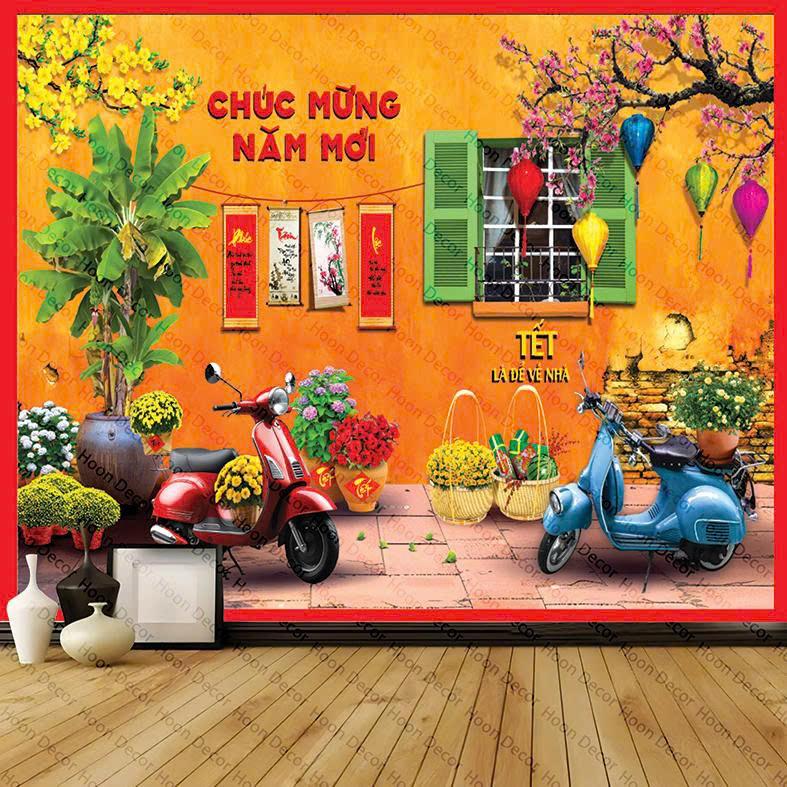  Tranh Vải Tết Treo Tường Trang Trí Nhà Cửa Năm Mới Thảm Vải Tết Truyền Thống Treo Tường Decor Phòng 