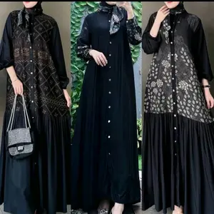 Gamis Fataya Gamis Set Hijab Segiempat Gamis Twill Gamis Kondangan Bisa Cod By_Nuri Rayon