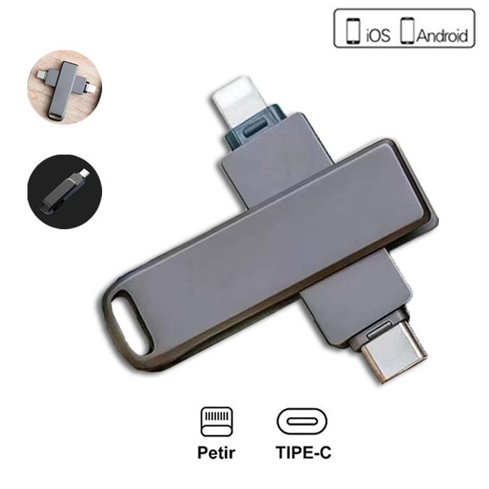 Lightning Flash Memory Promo 1TB Flash Drive OTG - 2-in-1 USB for iPhone, iPad, and Computer ...