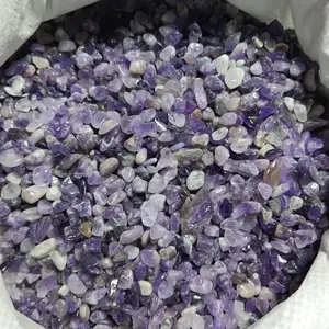 Batu Natural Amethyst 5-7 mm chips gravel paket 100 grams