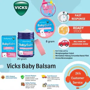 VICKS BABY BALSAM PEREDA BATUK PILEK BALSEM BAYI 20 DAN 8 GRAM