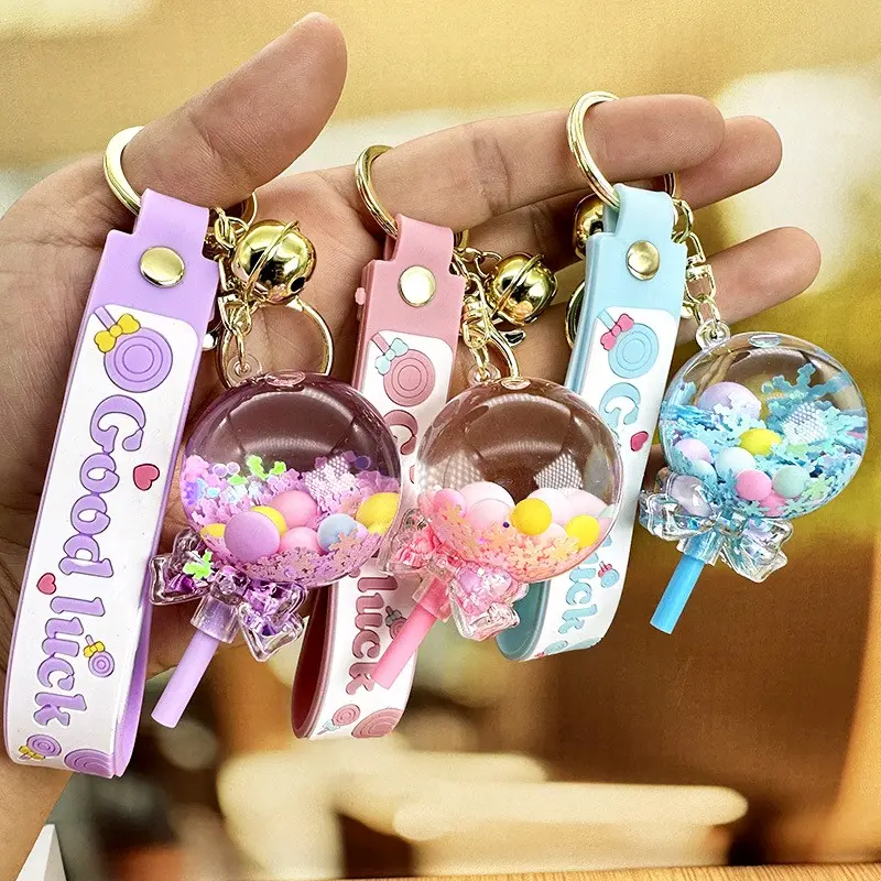 Gantungan Kunci Lollypop Keychain KS022 Pink