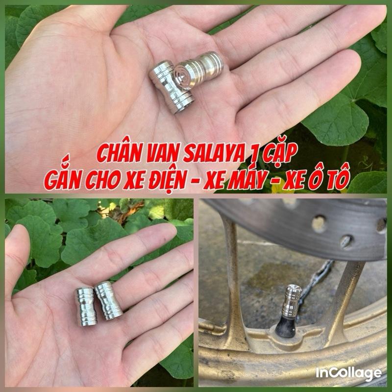 chân Van Salaya inox 304 Gắn Xe Máy - Xe Điên Oto nhé 1 cặp
