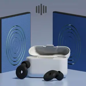 MERALL Penutup Telinga Earplug 3 Layer Noise Reduction Waterproof M3 - Desain Ergonomis & Silikon Lembut Perlindungan Saat Berenang