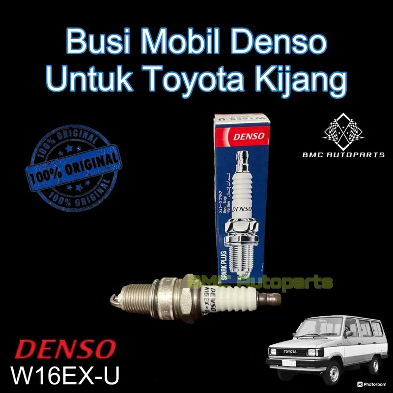 Busi Denso Original W16EX-U Mobil TOYOTA KIJANG LAMA / SUPER 5K / KAPSUL 7K NON EFI 2