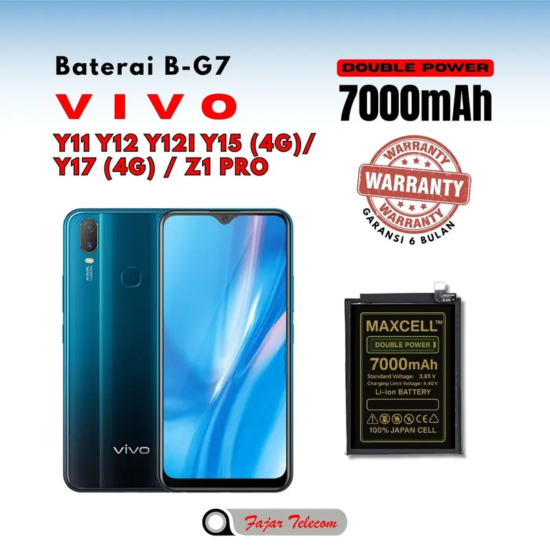 Baterai B-G7 compatible Vivo Y11 Y12 Y12i Y15 (4G) Y17 (4G - Main Image